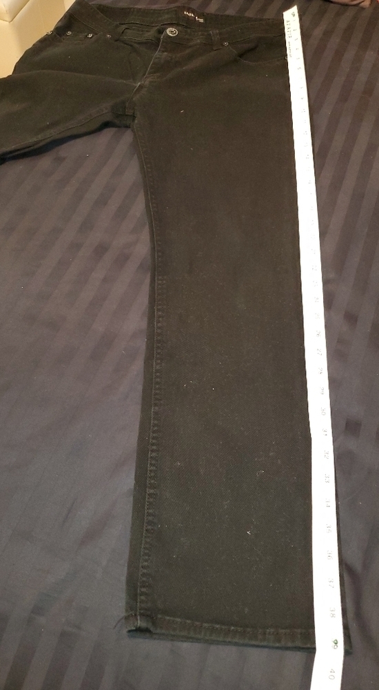 KAYDEN Slim/Straight Men's Black Jeans - Picture 7 of 8